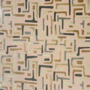 Abstract maze print leather