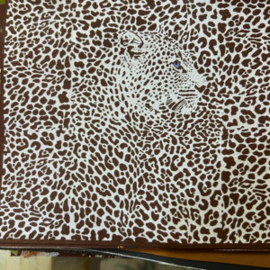 Big cat print leather