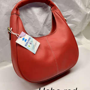 leather red hobo bag