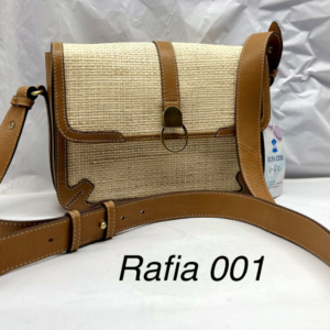 raffia leather bag